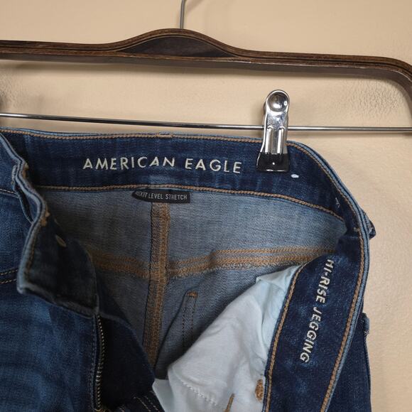 American Eagle Hi-rise Jegging in Dark Wash Denim Size 2 - Picture 9 of 11